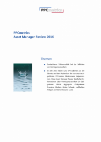 PPCmetrics Asset Manager Review 2016 - CHF Edition